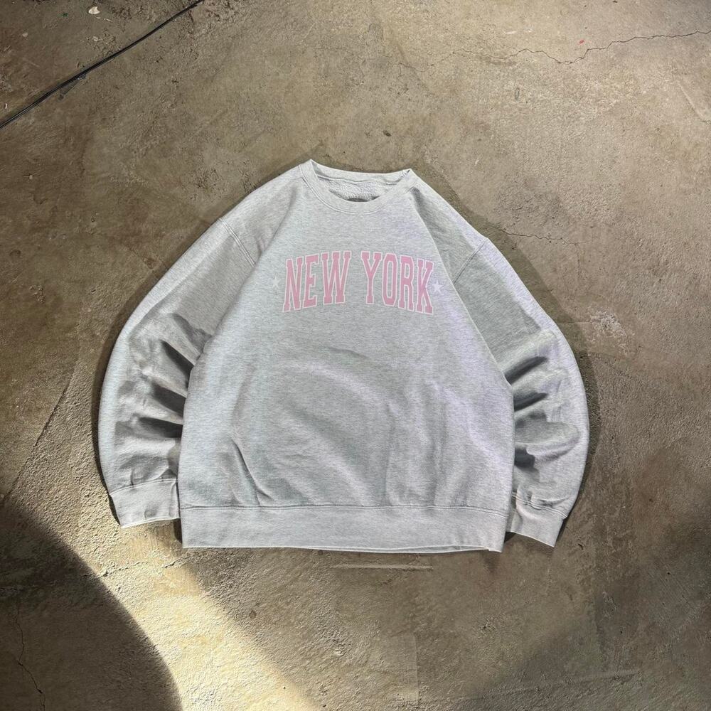 Grey New York Crewneck Sweatshirt